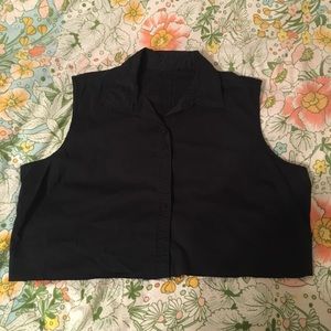 Vintage button-up tank top